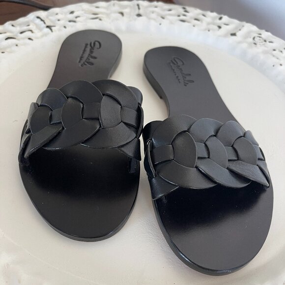 Dragon Real Italian Leather Flat Slip on Sandal - Picture 1 of 8